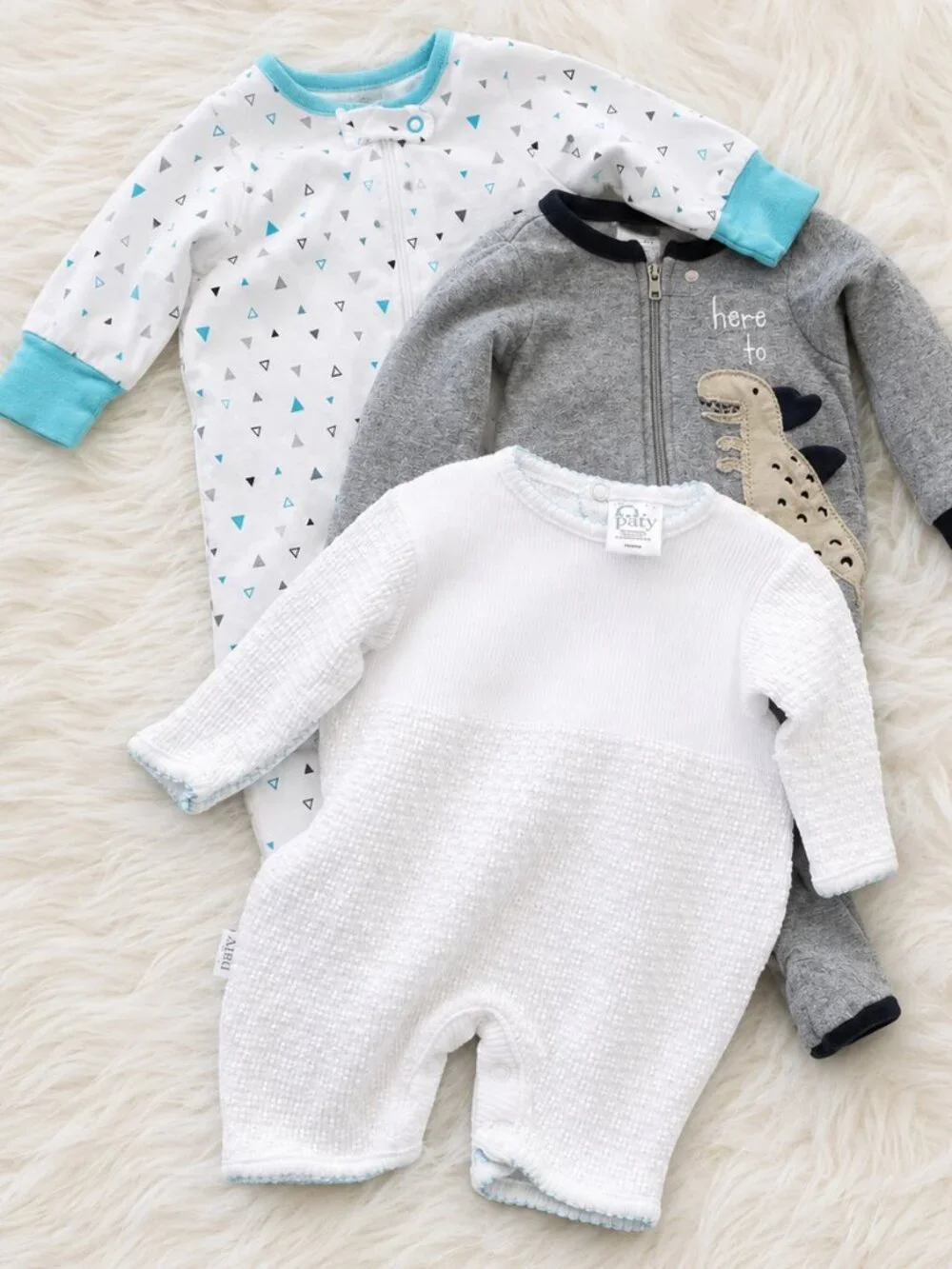 Baby Boy Onesies Pants Vest Cap Bundle SZ NB & 0-3 Months
